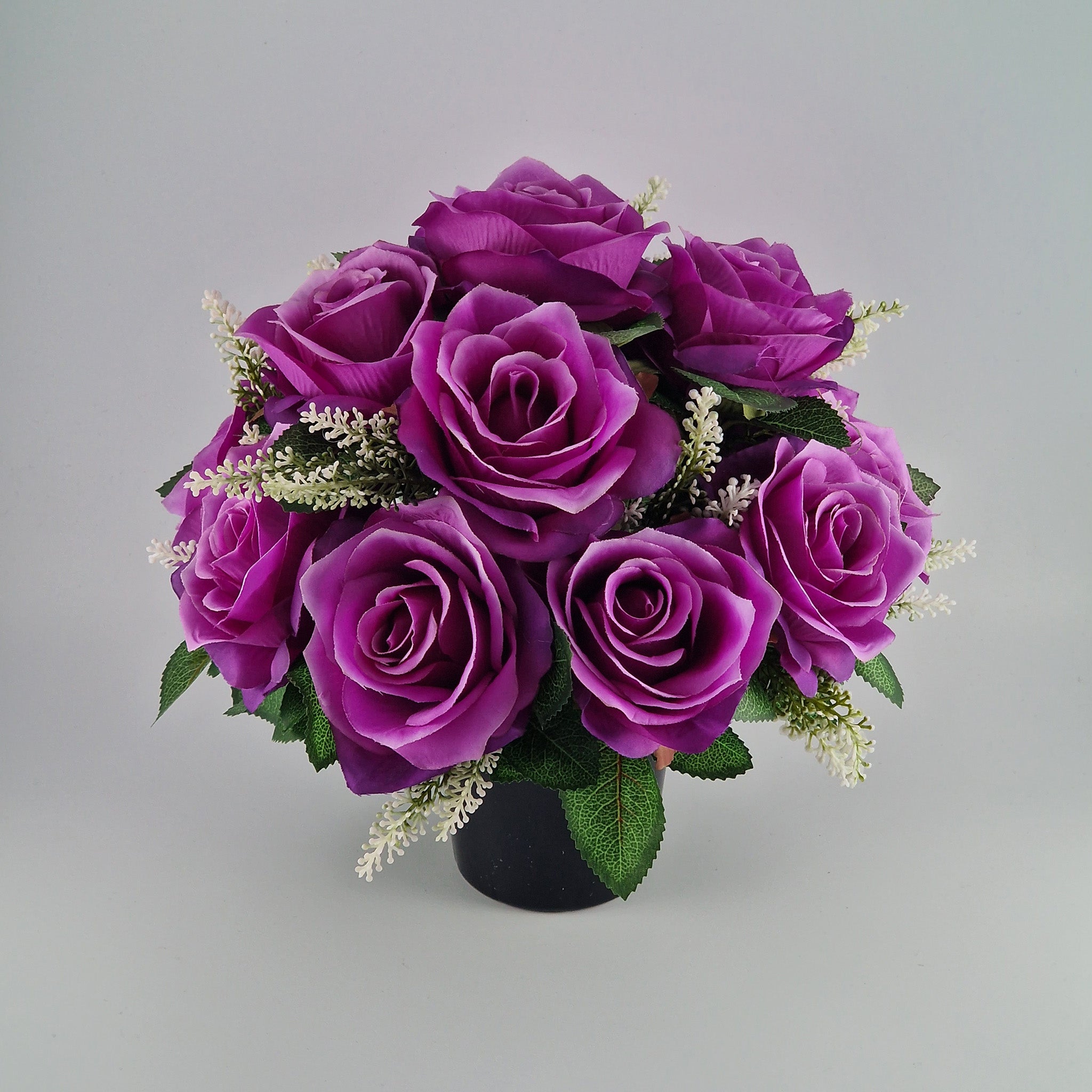 Purple sale silk flowers