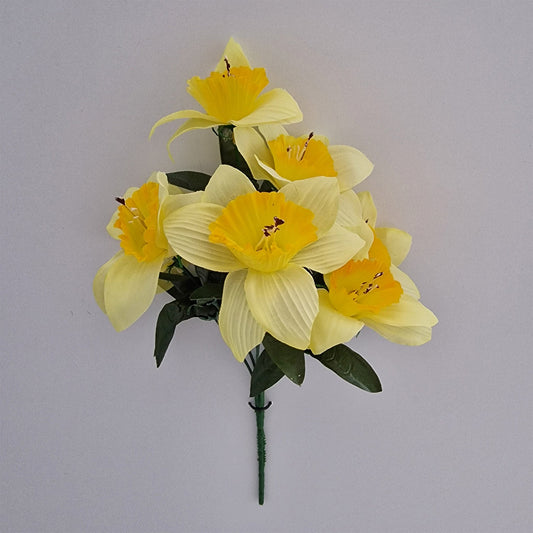 Artificial Spring Daffodil Bush - Amor Flowers